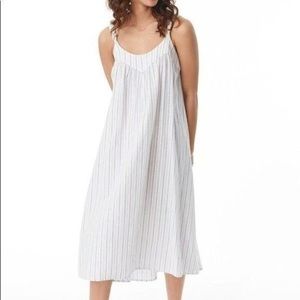 XiRENA Rumi Dress in Ivory Blue Stripe